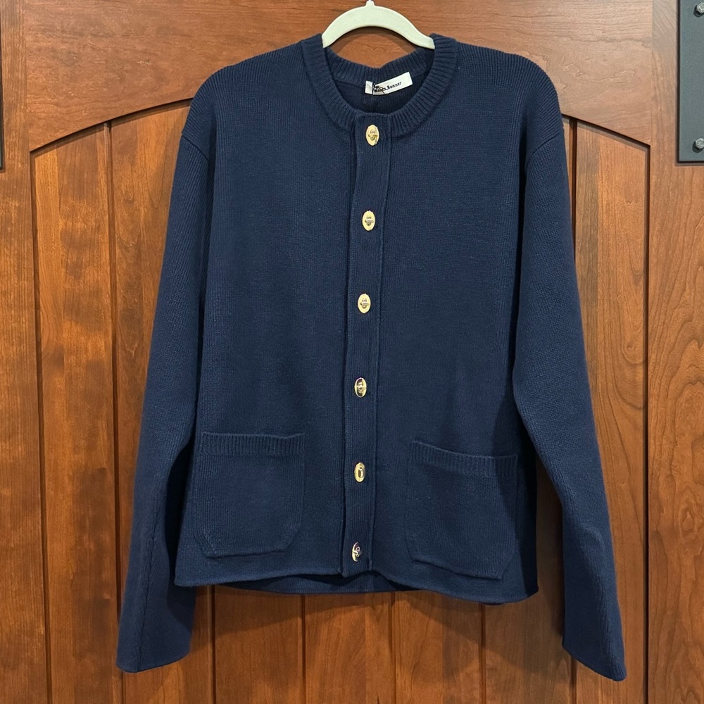 NWT Men’s Wales Bonner Turnlock Wool & Cashmere Cardigan